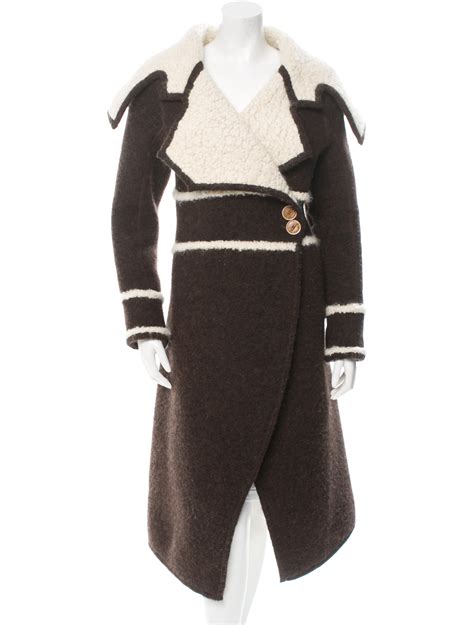 christian dior shearling coat